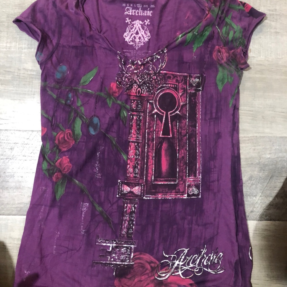Archair purple biker shirt